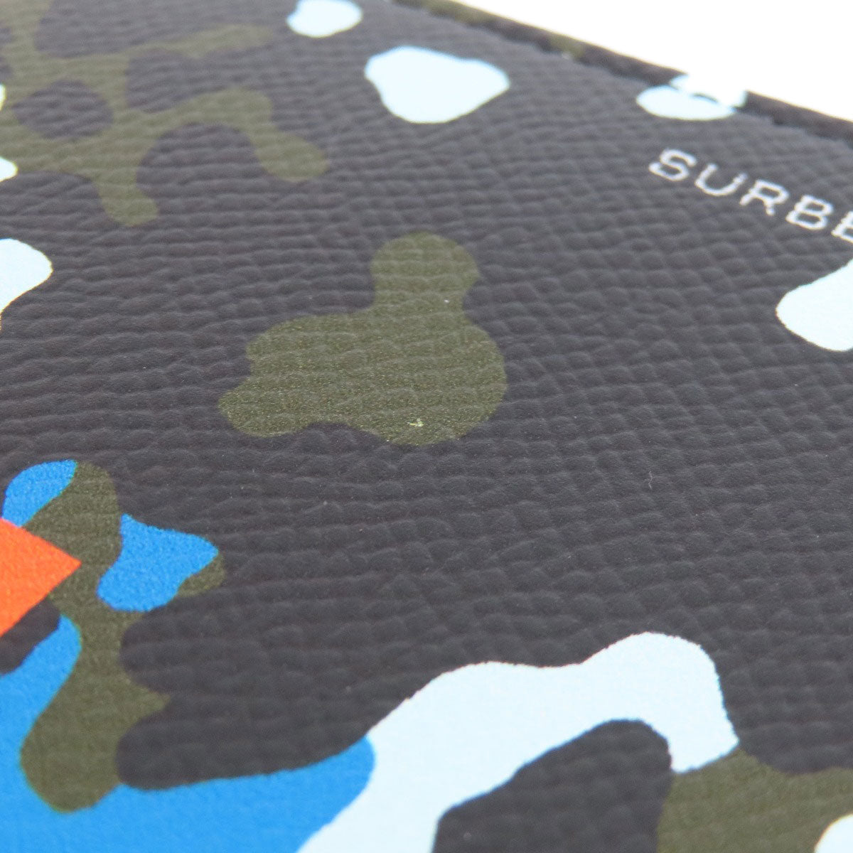 BURBERRY Long Wallet Purse PVC multicolor Camouflage Pattern