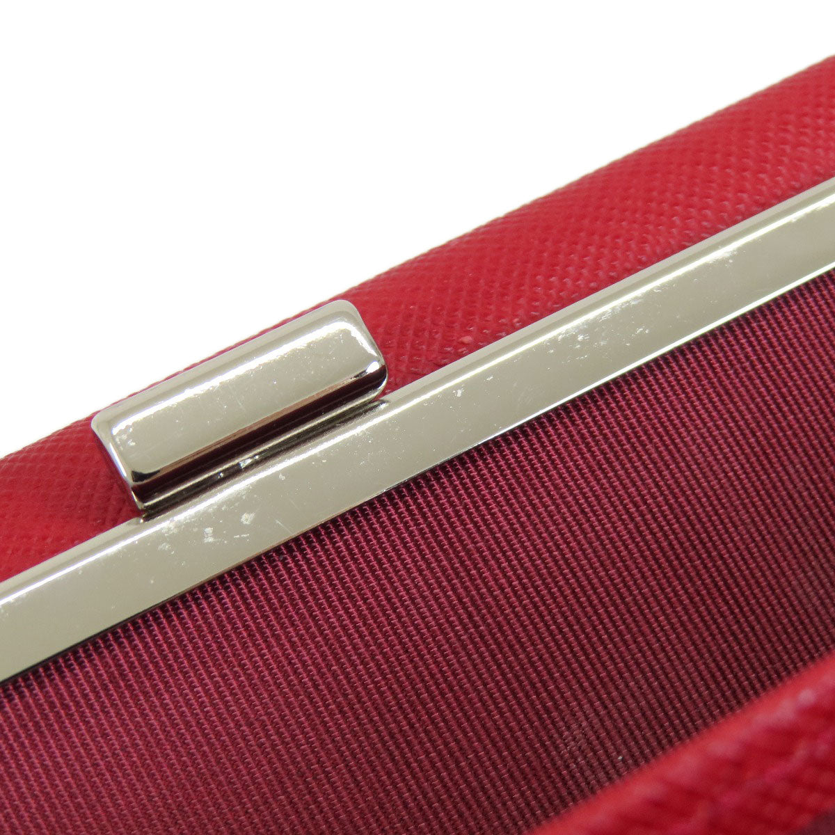 BURBERRY Bifold Wallet PVC Red logo