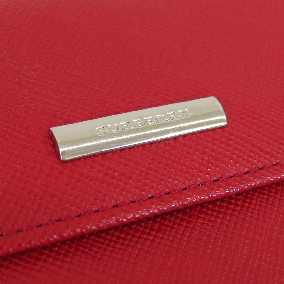 BURBERRY Bifold Wallet PVC Red logo