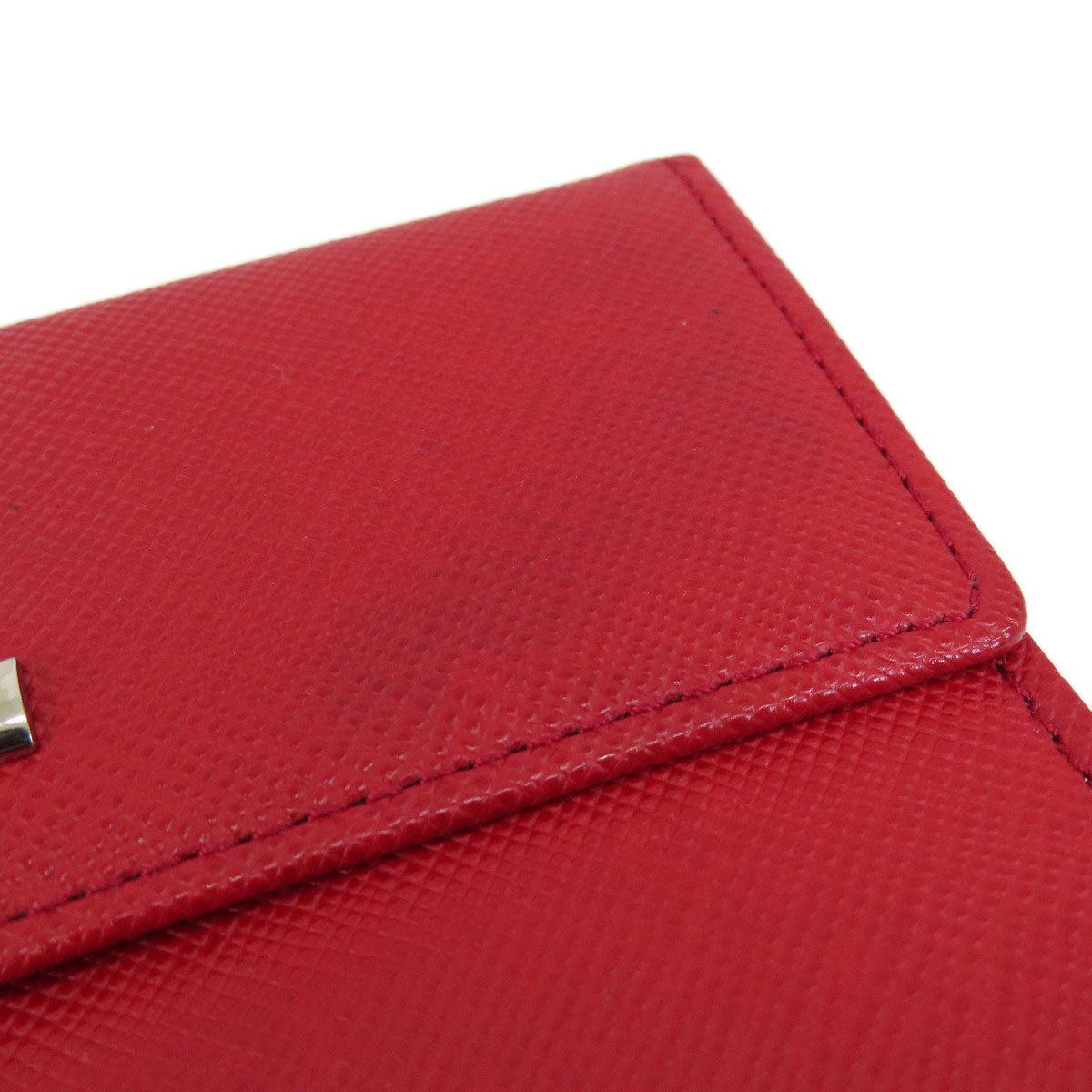 BURBERRY Bifold Wallet PVC Red logo