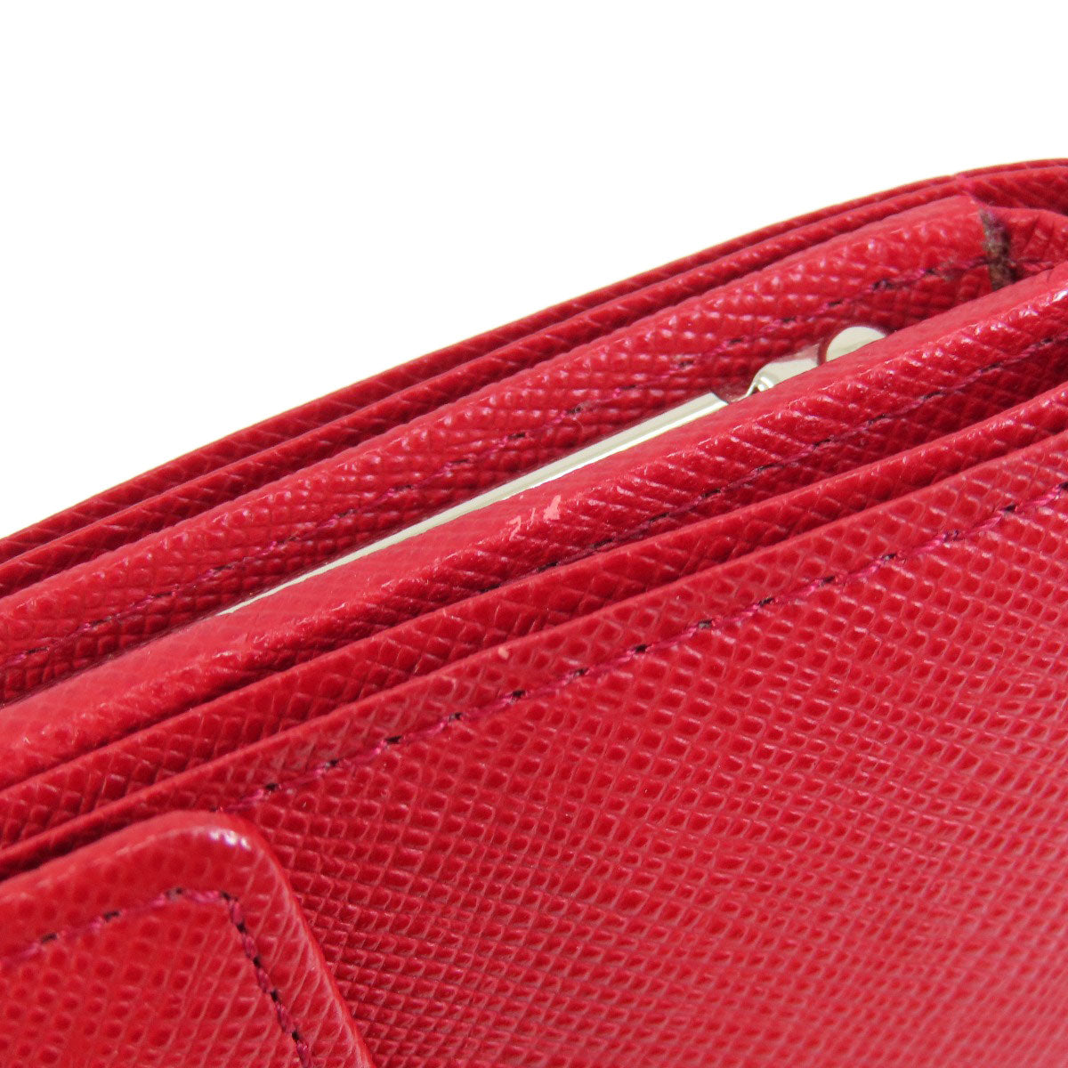 BURBERRY Bifold Wallet PVC Red logo