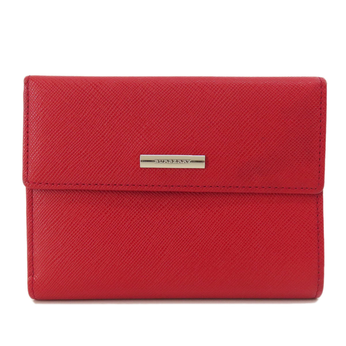 BURBERRY Bifold Wallet PVC Red logo