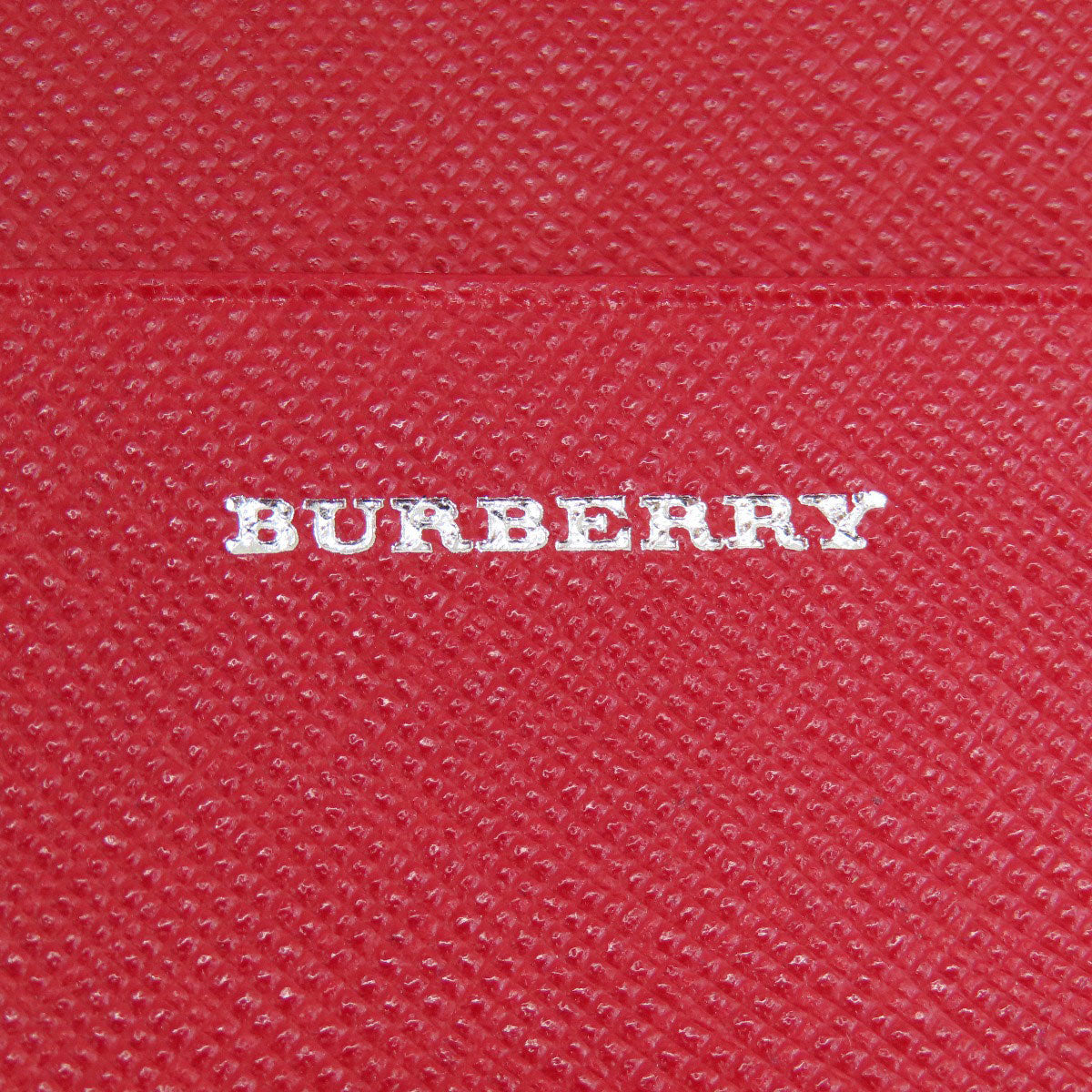 BURBERRY Bifold Wallet PVC Red logo