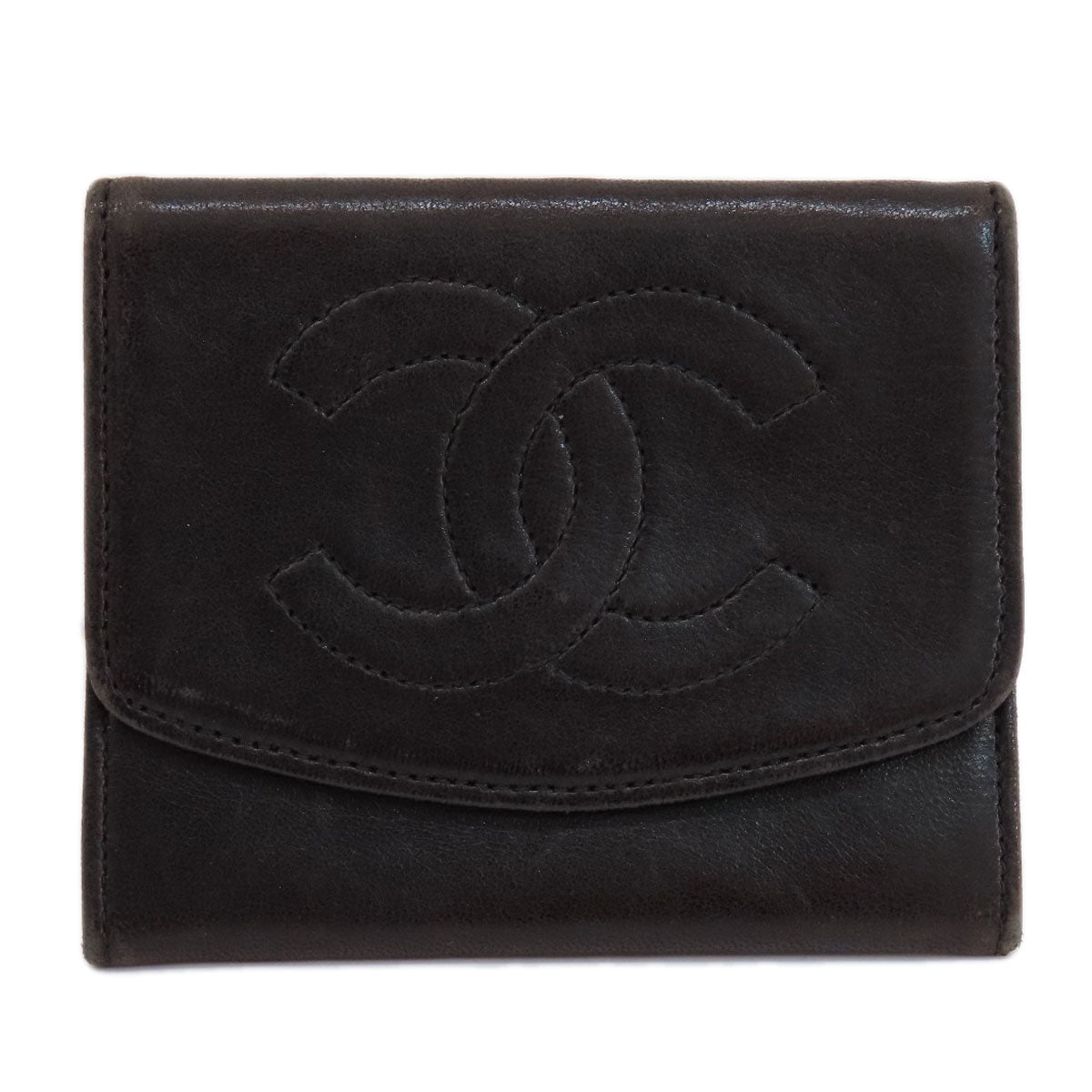 CHANEL Coin case lambskin black COCO Mark