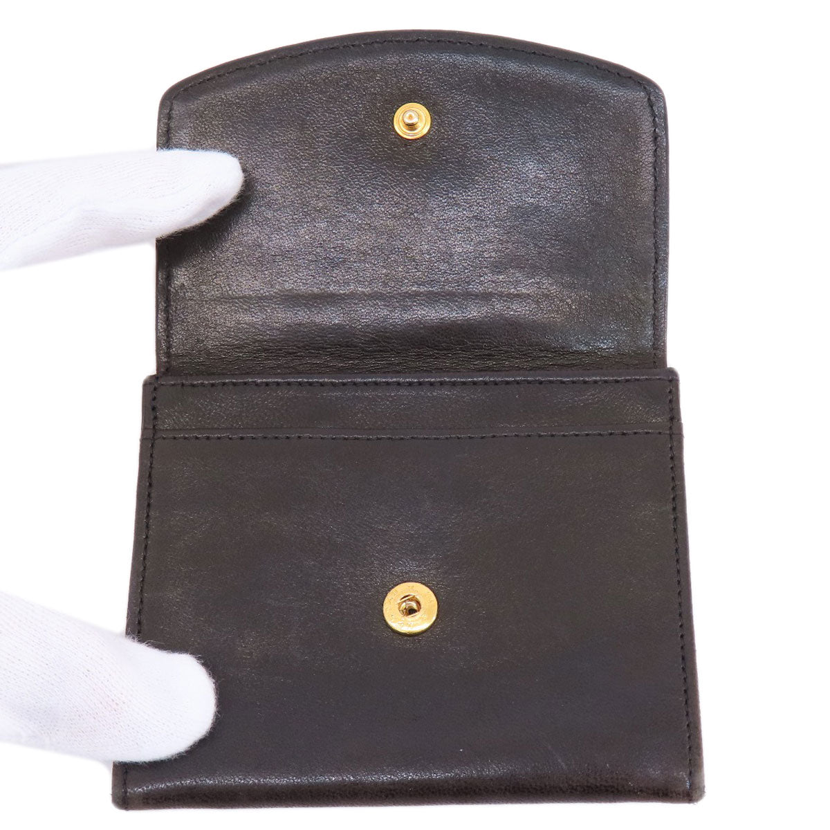 CHANEL Coin case lambskin black COCO Mark