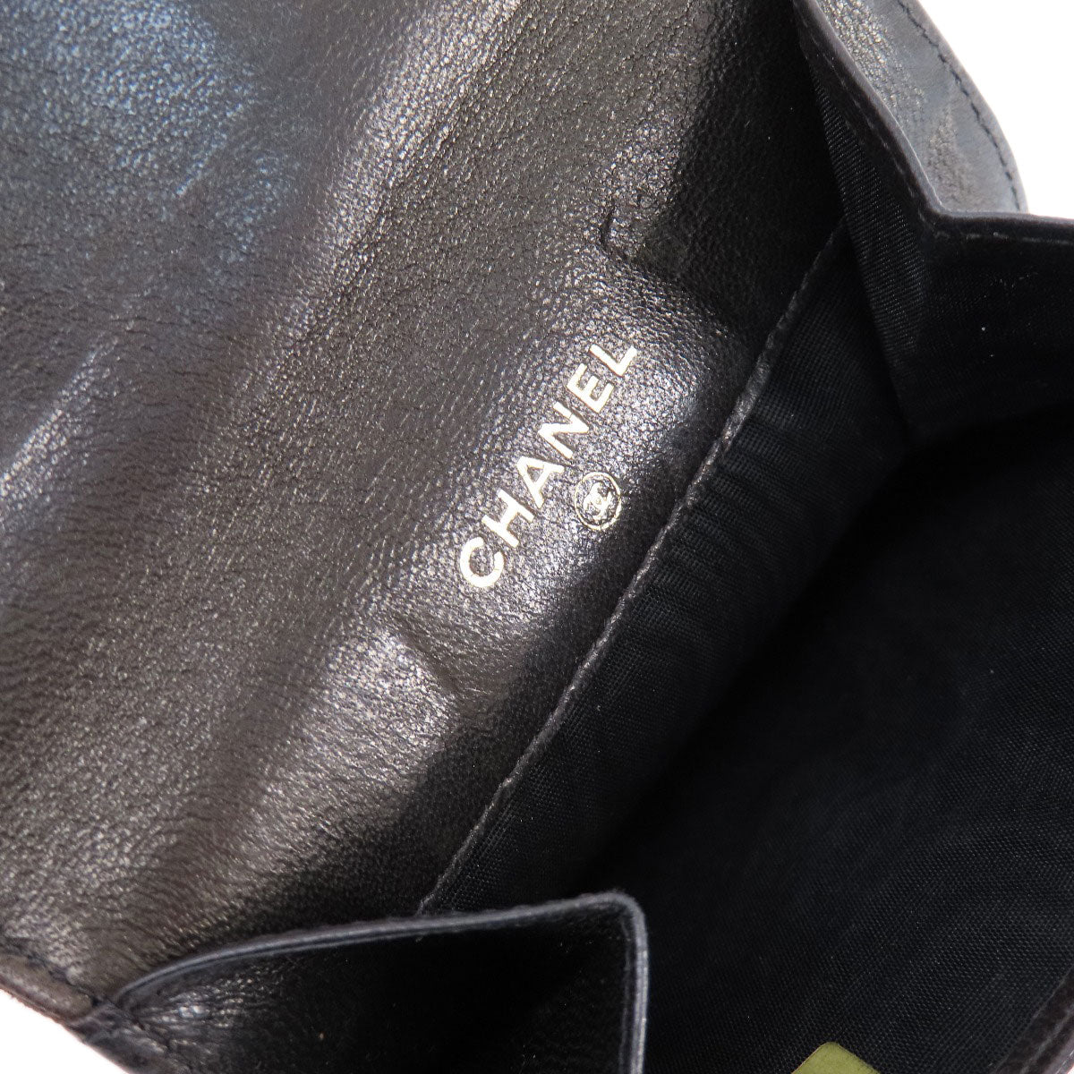 CHANEL Coin case lambskin black COCO Mark