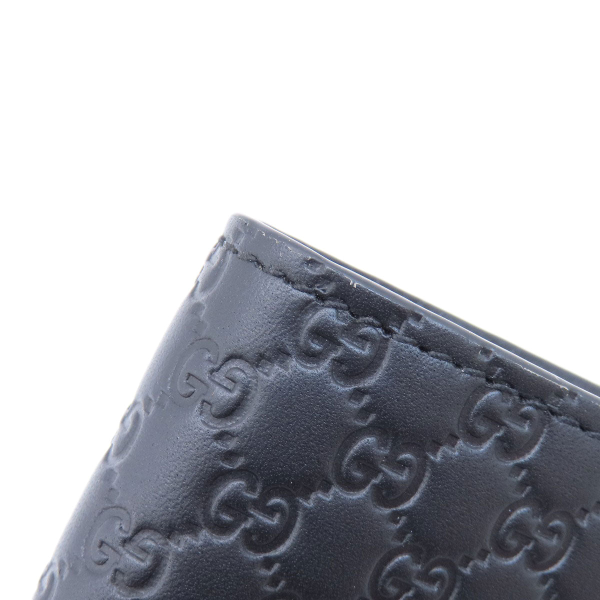 GUCCI Bifold Wallet 544472 leather black Micro Gucci Shima outlet