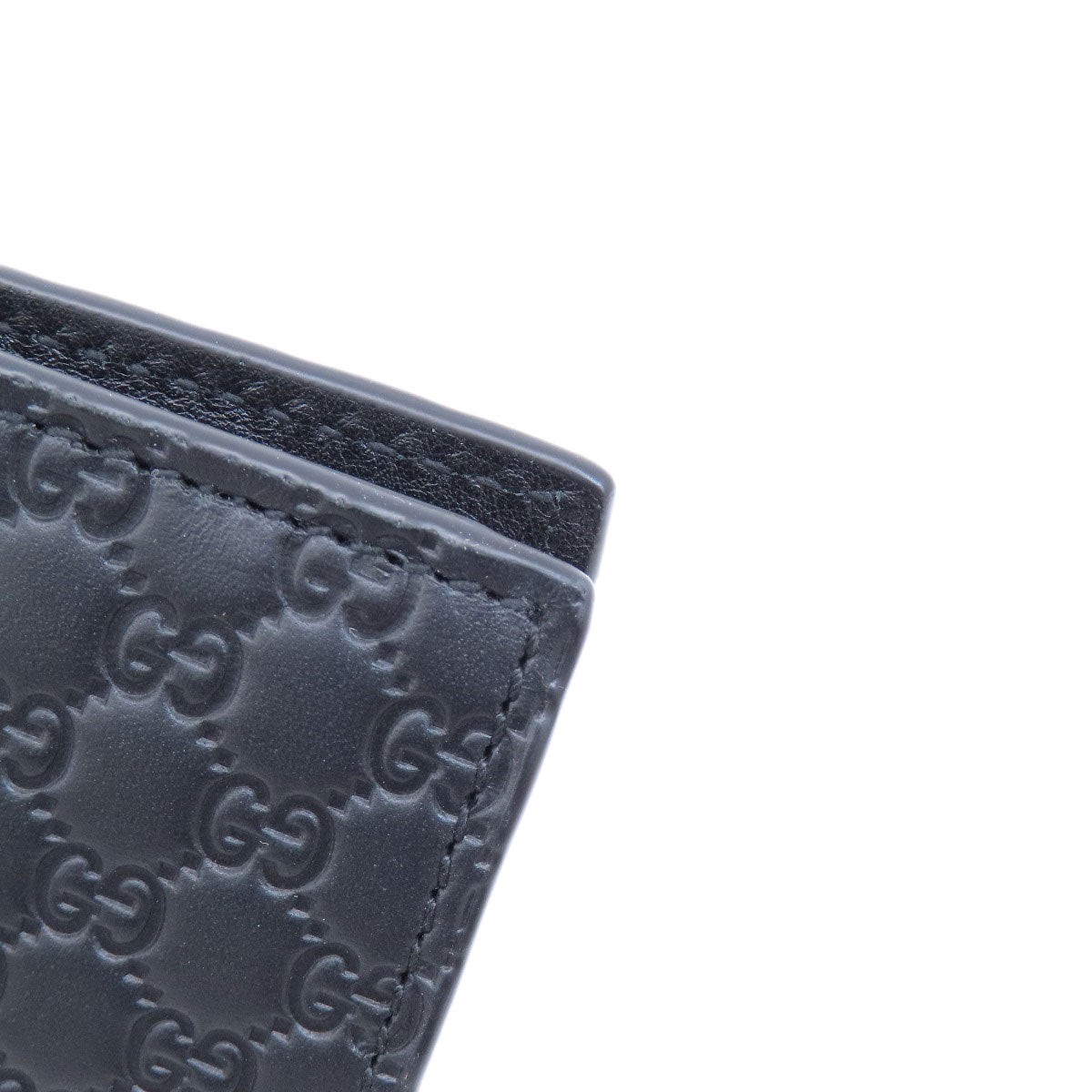 GUCCI Bifold Wallet 544472 leather black Micro Gucci Shima outlet