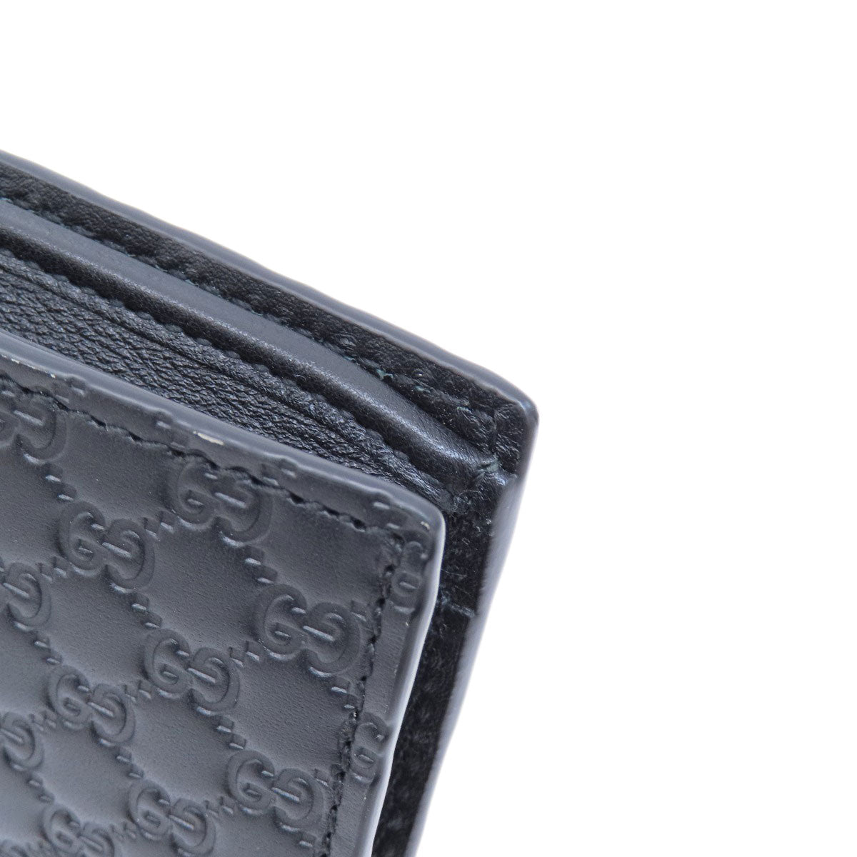 GUCCI Bifold Wallet 544472 leather black Micro Gucci Shima outlet
