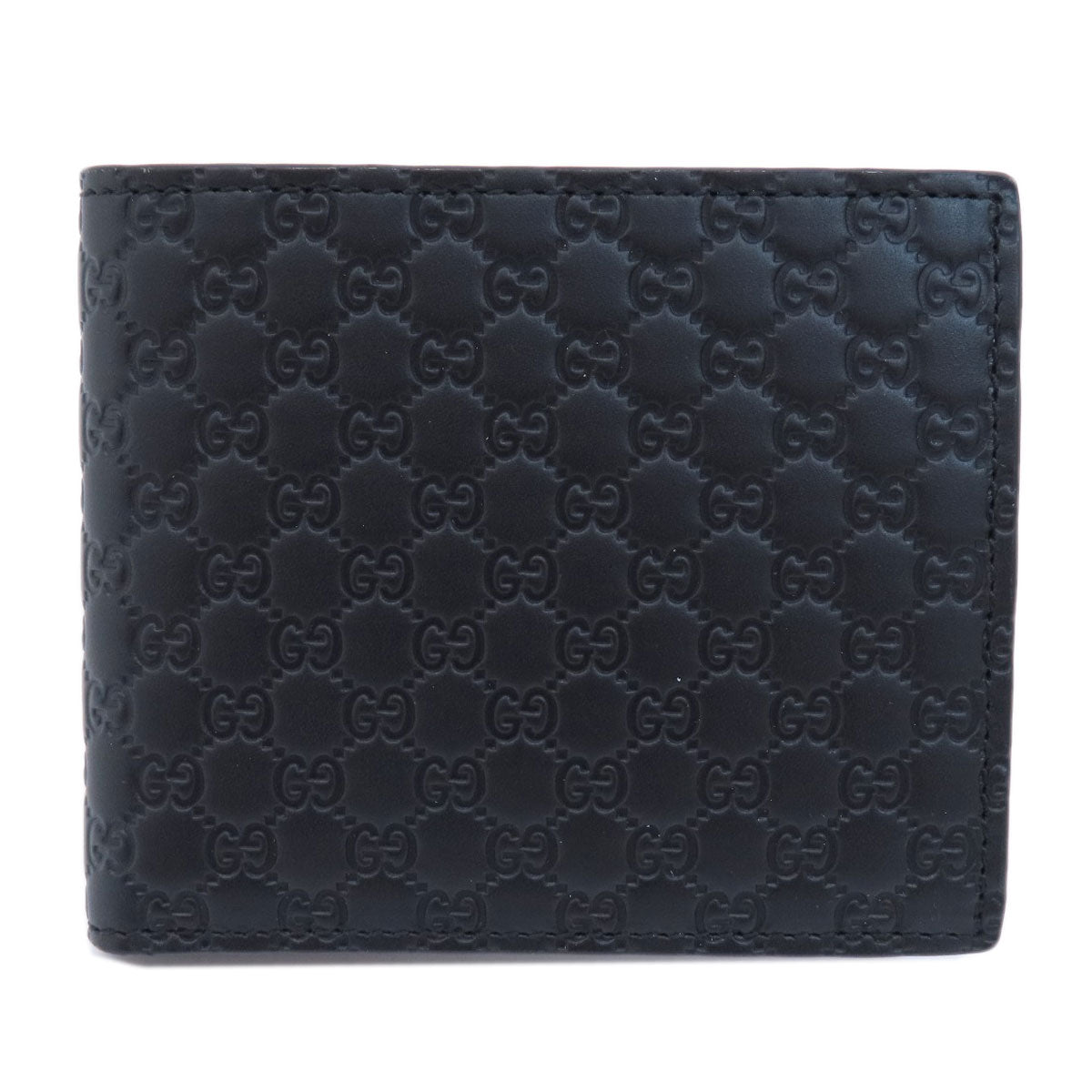 GUCCI Bifold Wallet 544472 leather black Micro Gucci Shima outlet