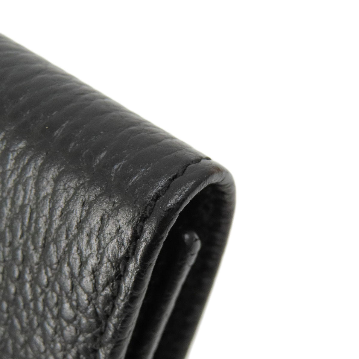 GUCCI Key case Key holder 456118 leather black GG Marmont