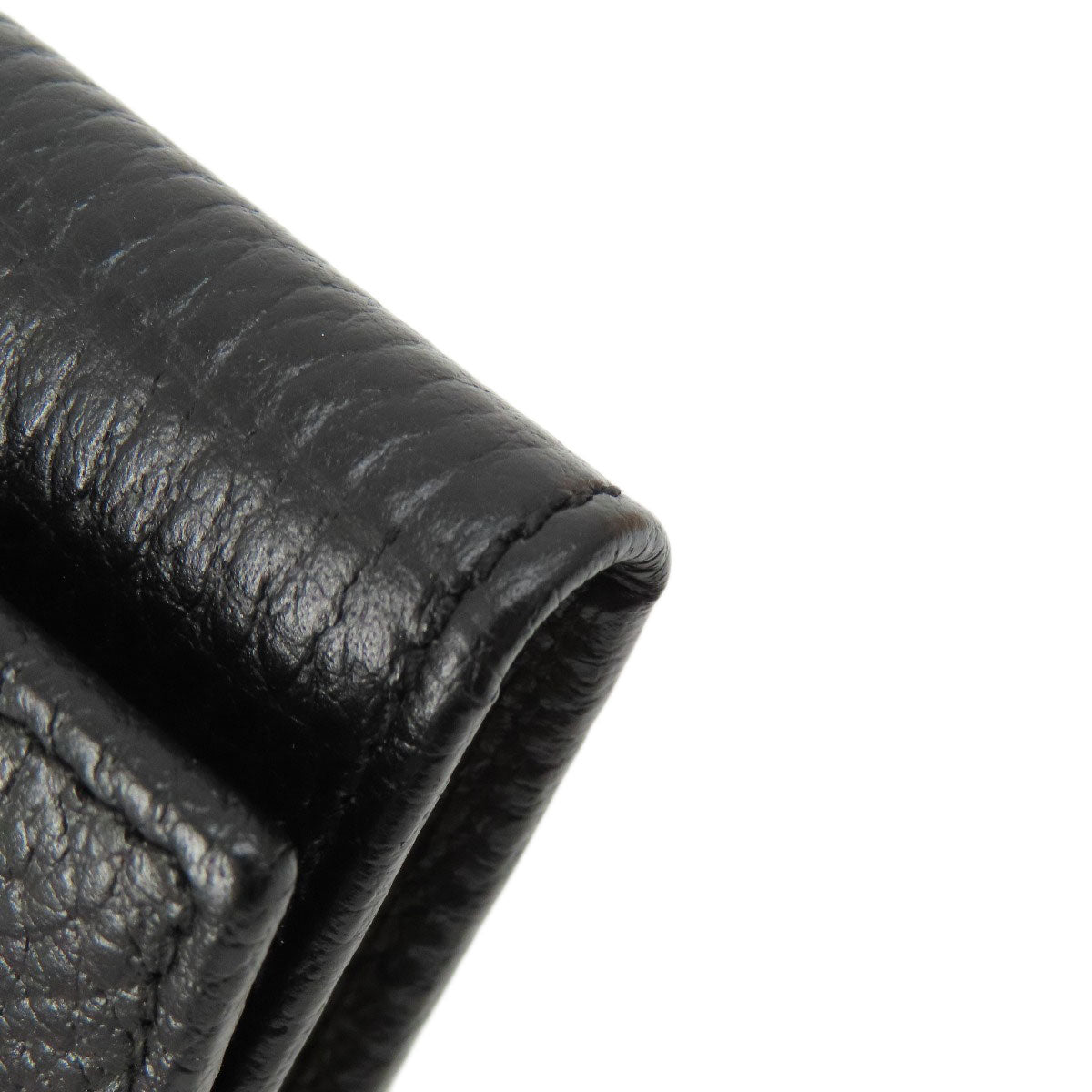 GUCCI Key case Key holder 456118 leather black GG Marmont