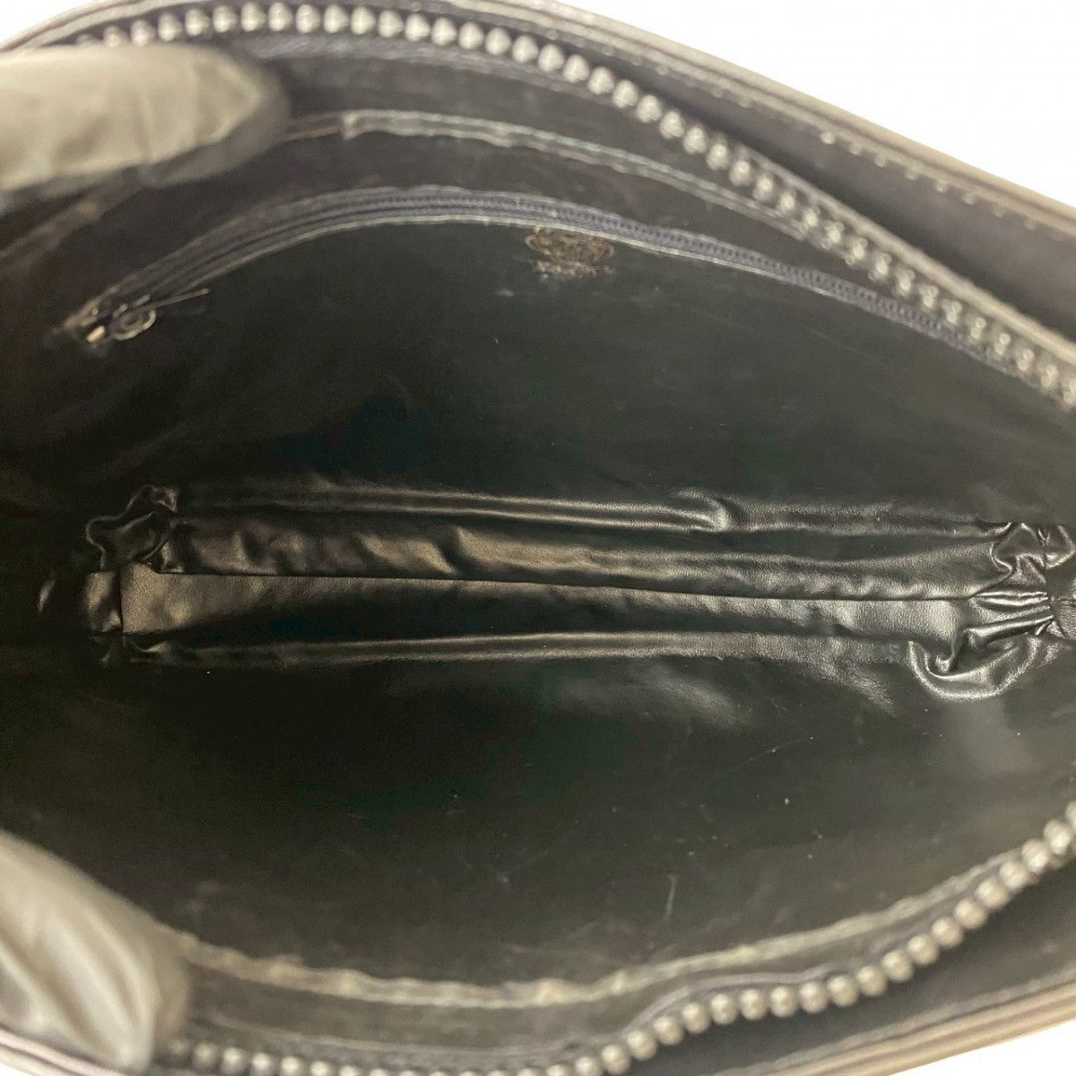 GUCCI Shoulder Bag leather black Sherry line