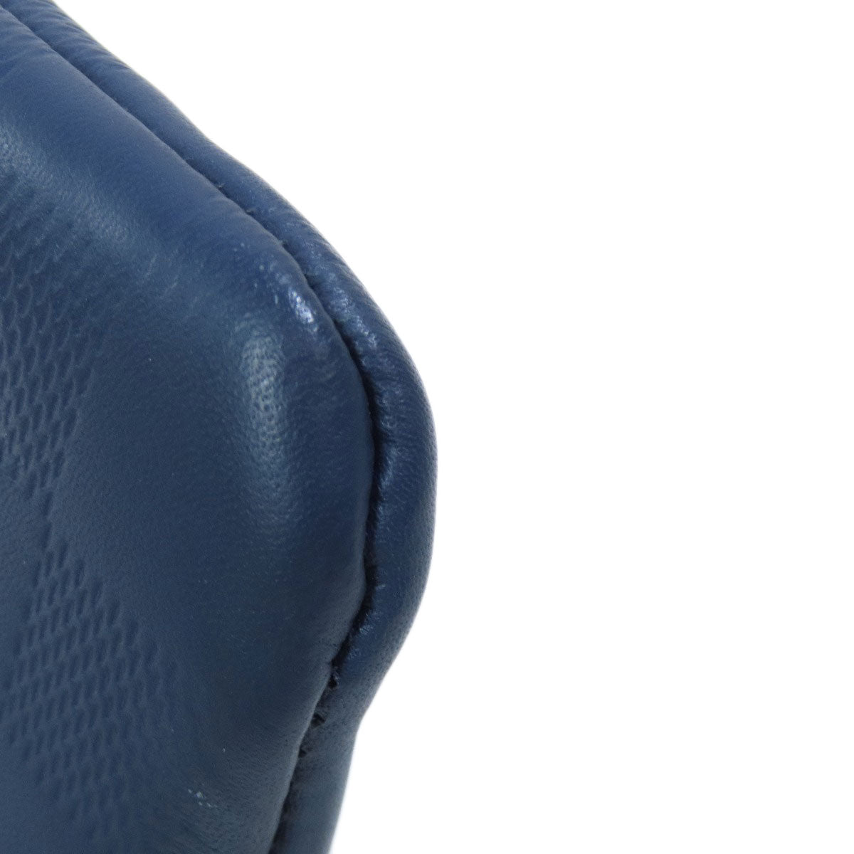 LOUIS VUITTON Coin case N40438 Damier Anfini Navy Pochette Kle