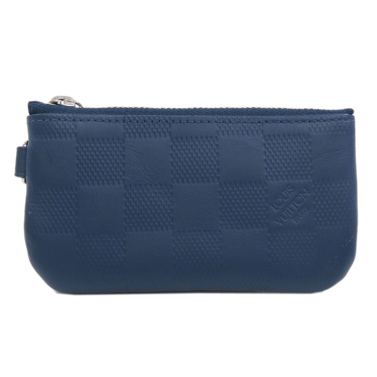 LOUIS VUITTON Coin case N40438 Damier Anfini Navy Pochette Kle