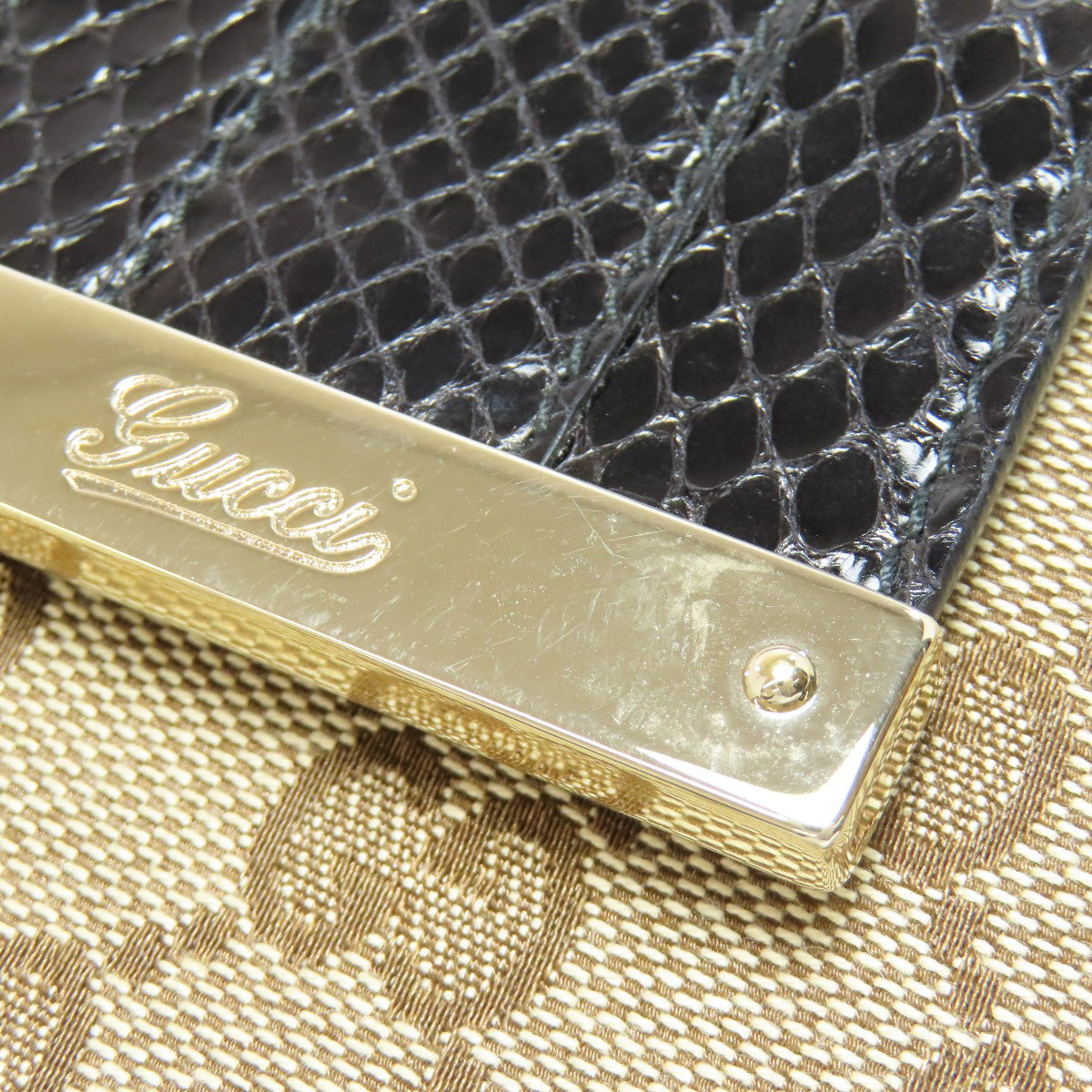 GUCCI Bifold Wallet 181669 canvas Brown GG