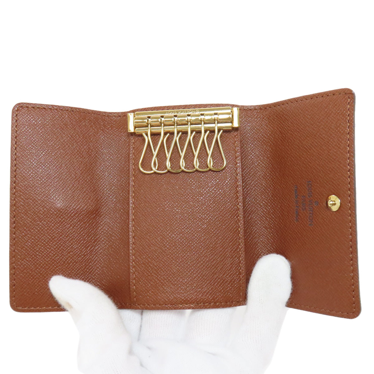 LOUIS VUITTON Key case Key holder M62630 Monogram canvas Brown Multicles6