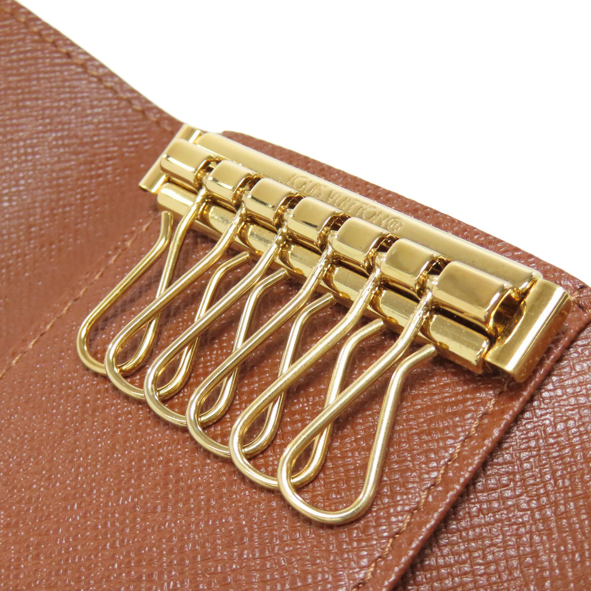 LOUIS VUITTON Key case Key holder M62630 Monogram canvas Brown Multicles6