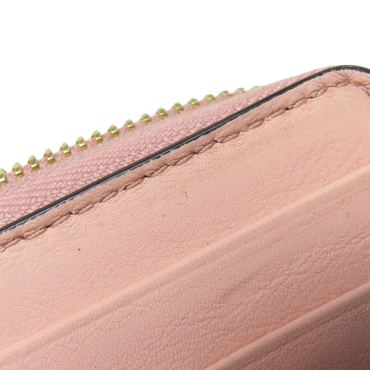 GUCCI Long Wallet Purse 453158 leather pink logo