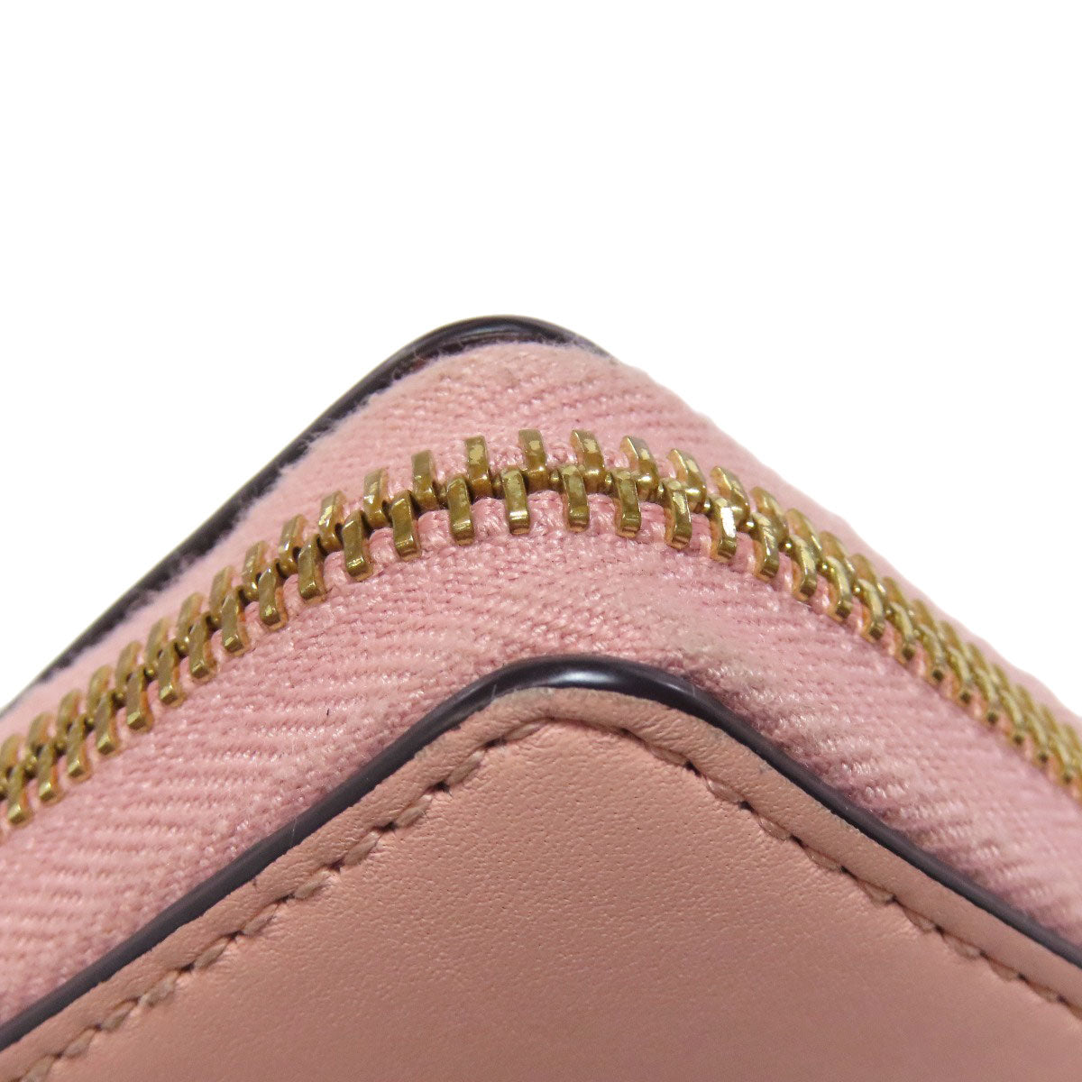 GUCCI Long Wallet Purse 453158 leather pink logo