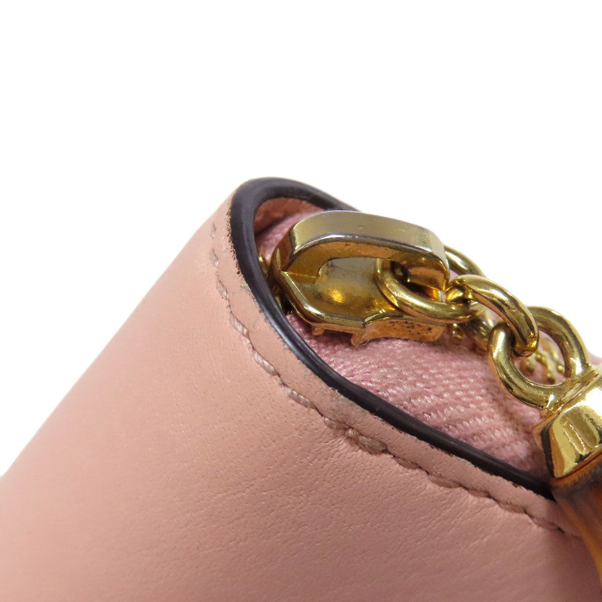 GUCCI Long Wallet Purse 453158 leather pink logo