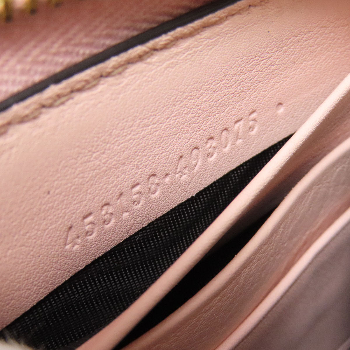 GUCCI Long Wallet Purse 453158 leather pink logo