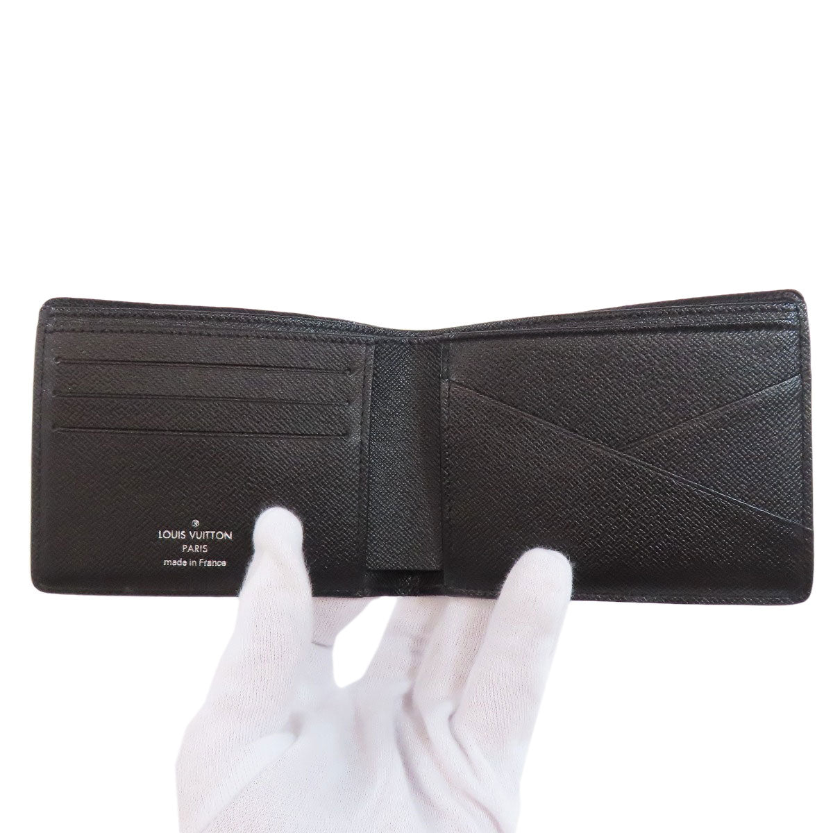 LOUIS VUITTON Bifold Wallet N62663 Damier canvas black Portefeuille