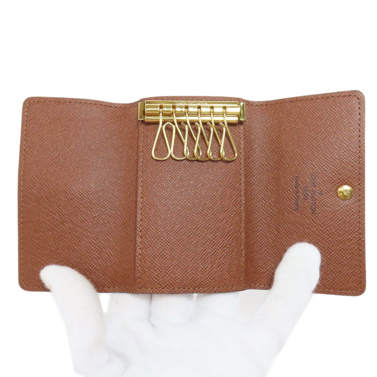 LOUIS VUITTON Key case Key holder M62630 Monogram canvas Brown Multicles6