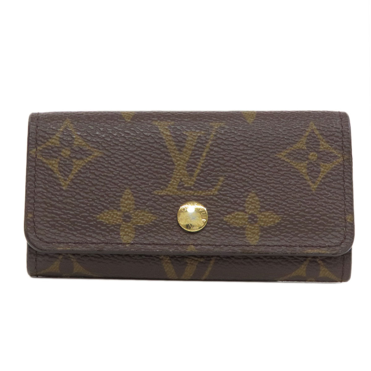 LOUIS VUITTON Key case Key holder M69517 Monogram canvas Brown Multicles4