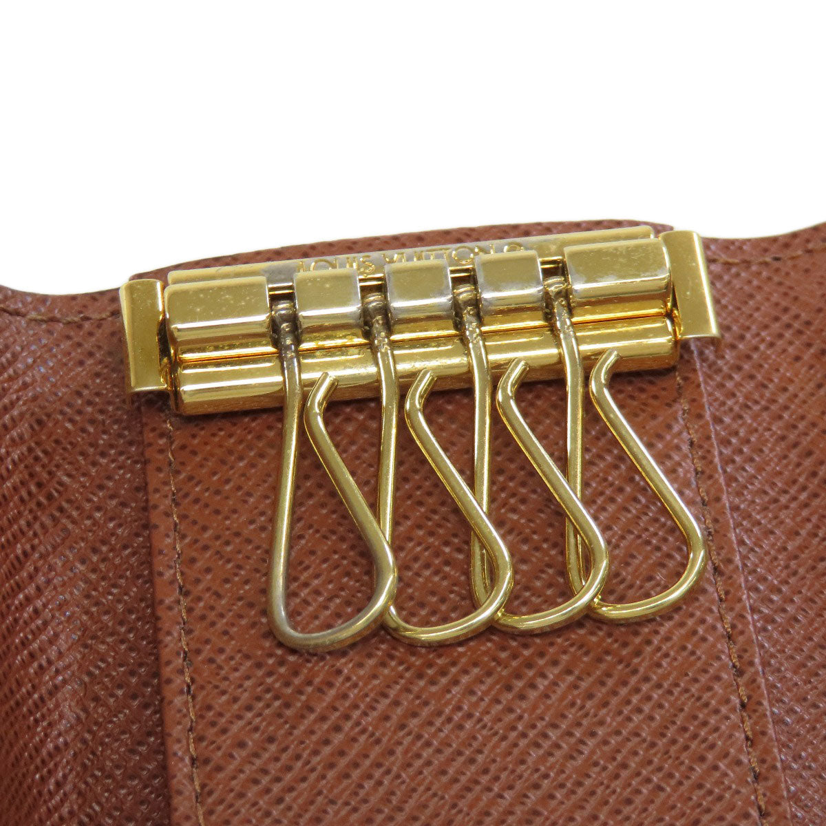 LOUIS VUITTON Key case Key holder M69517 Monogram canvas Brown Multicles4