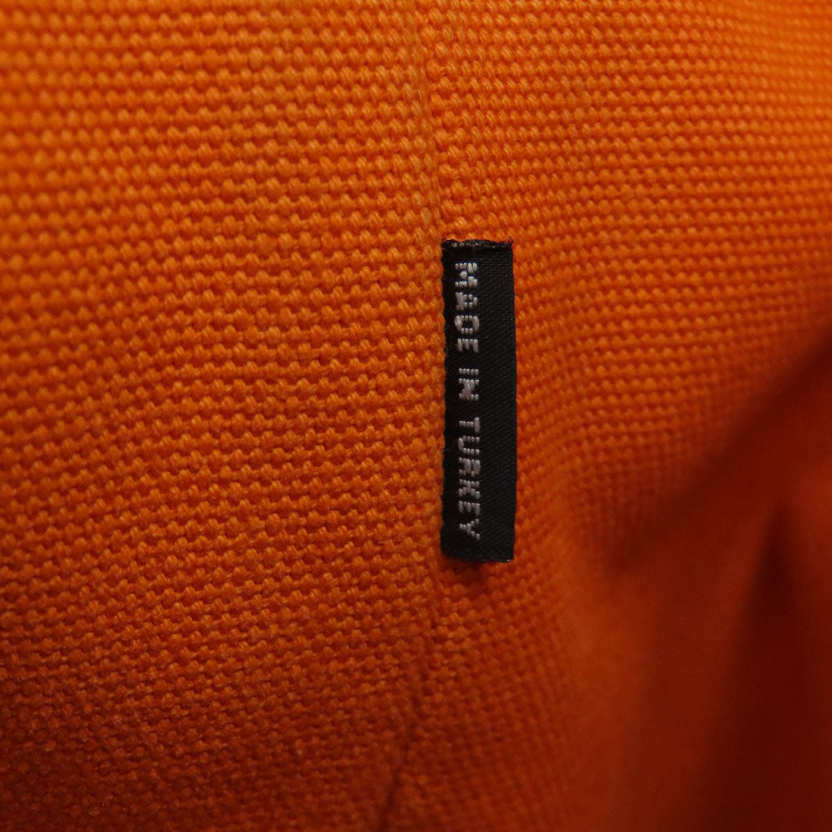 PRADA Handbag canvas Orange Canapa