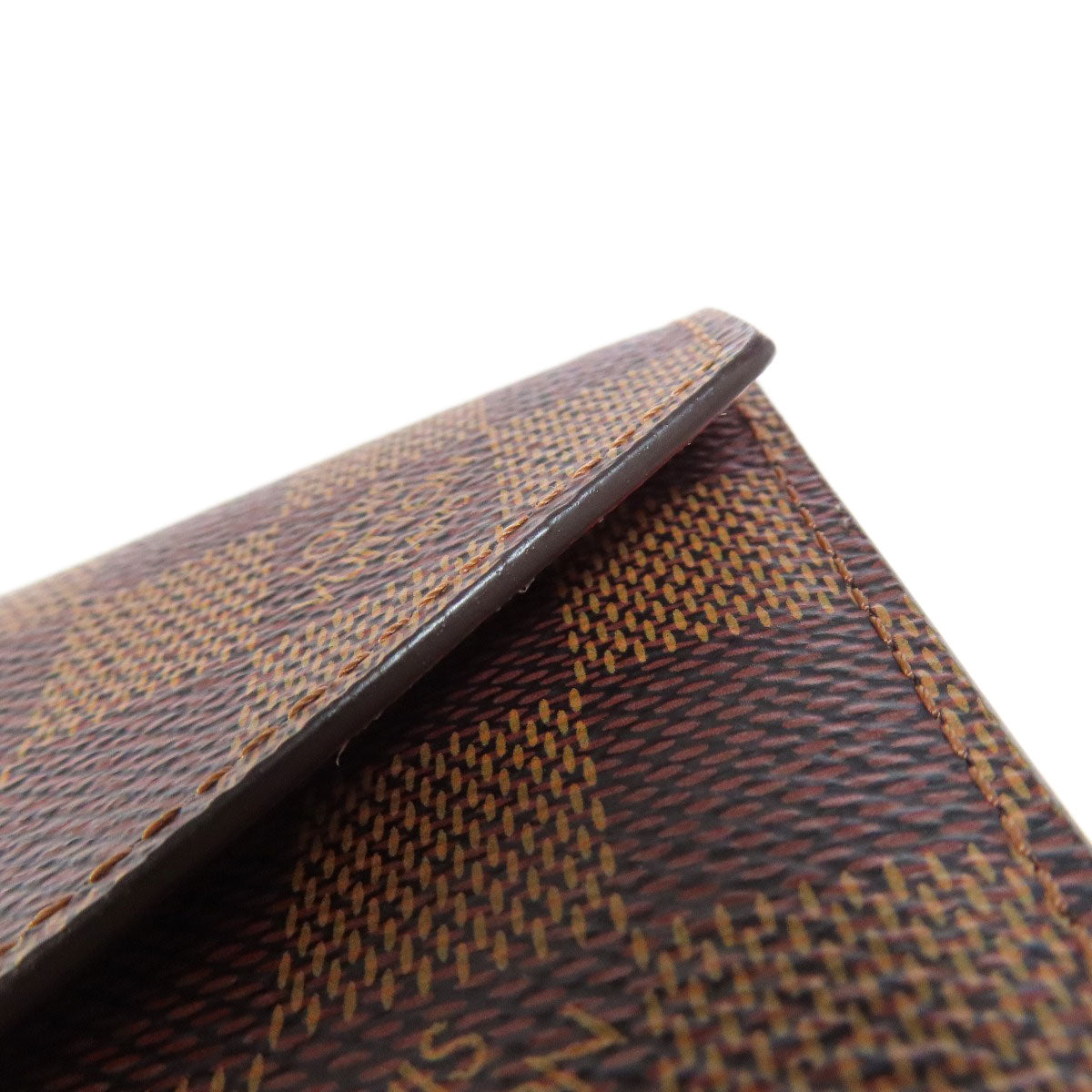 LOUIS VUITTON Bifold Wallet N41659 Damier canvas Brown Portefeuille Victorine