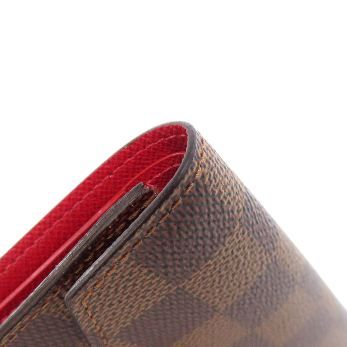 LOUIS VUITTON Bifold Wallet N41659 Damier canvas Brown Portefeuille Victorine