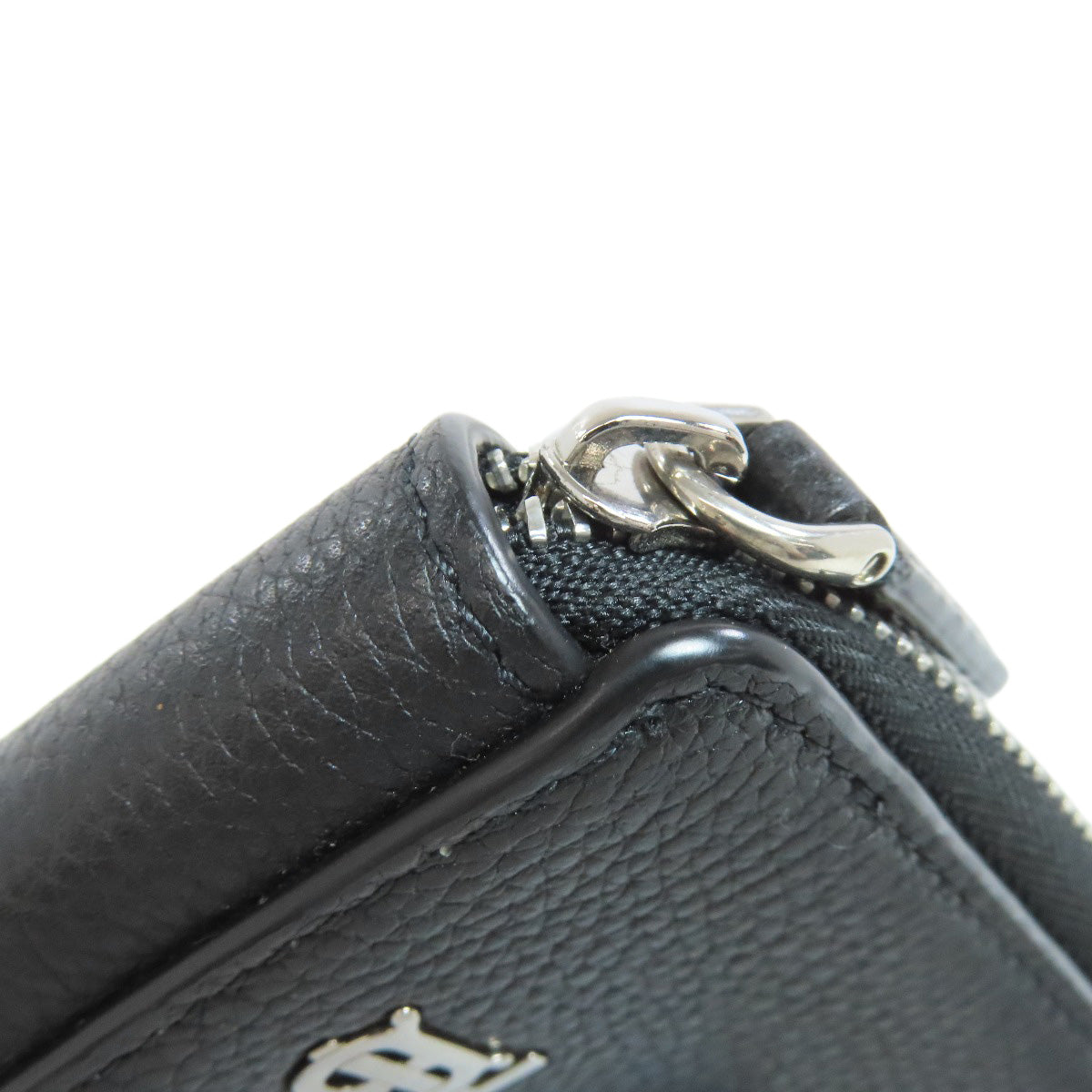 BURBERRY Coin case leather black logo