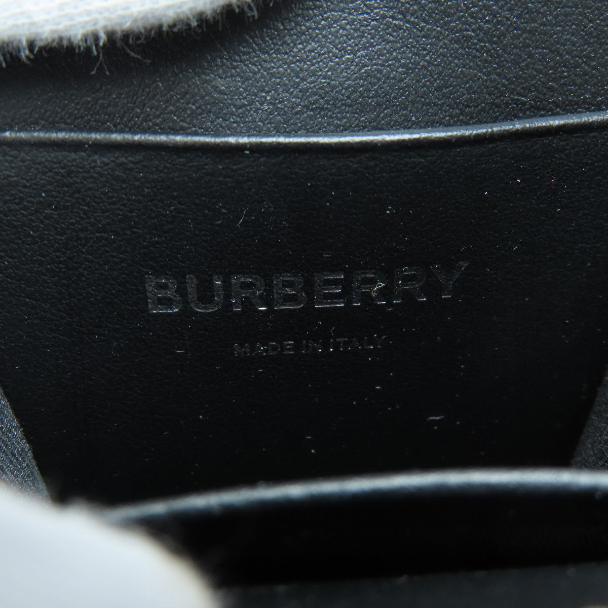 BURBERRY Coin case leather black logo