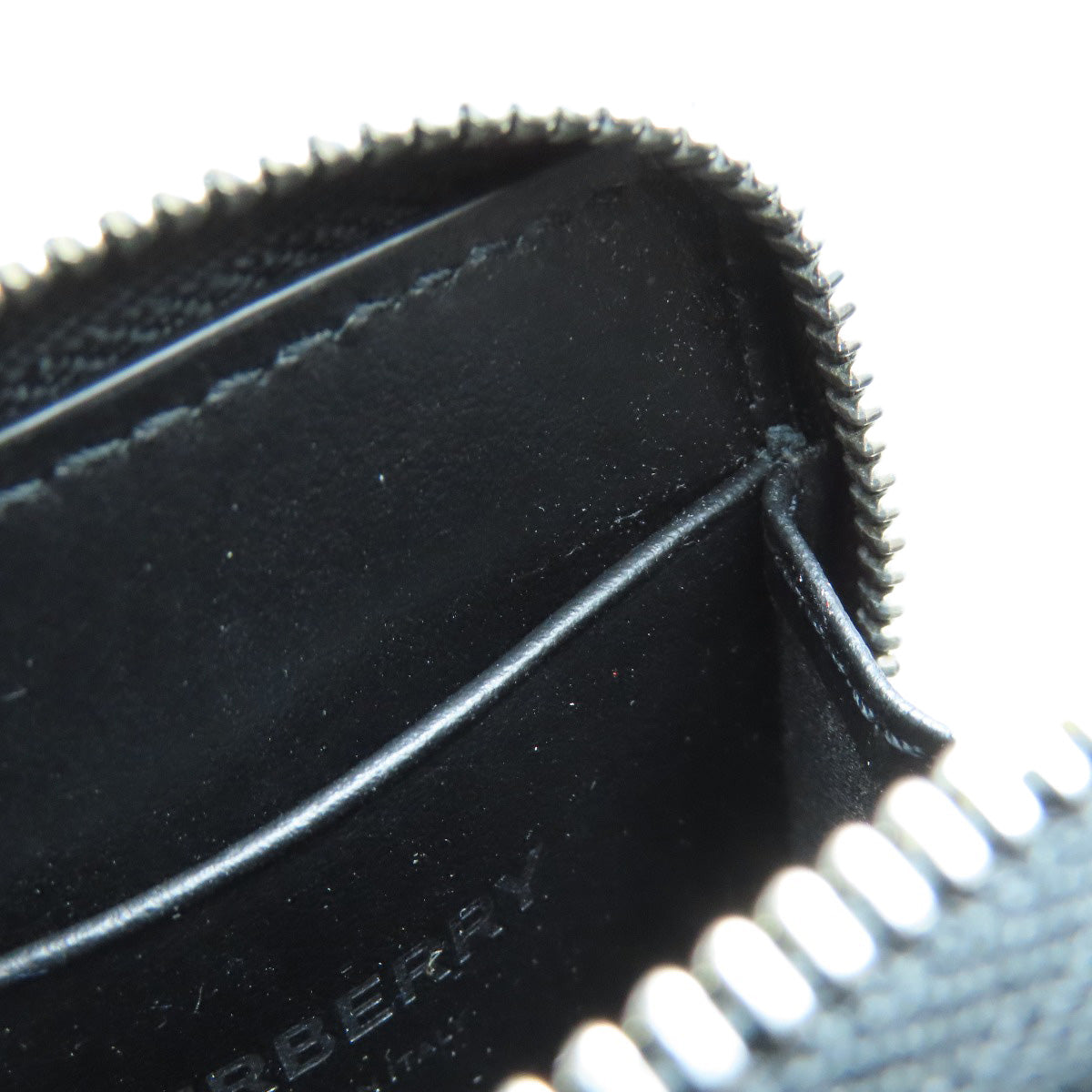 BURBERRY Coin case leather black logo