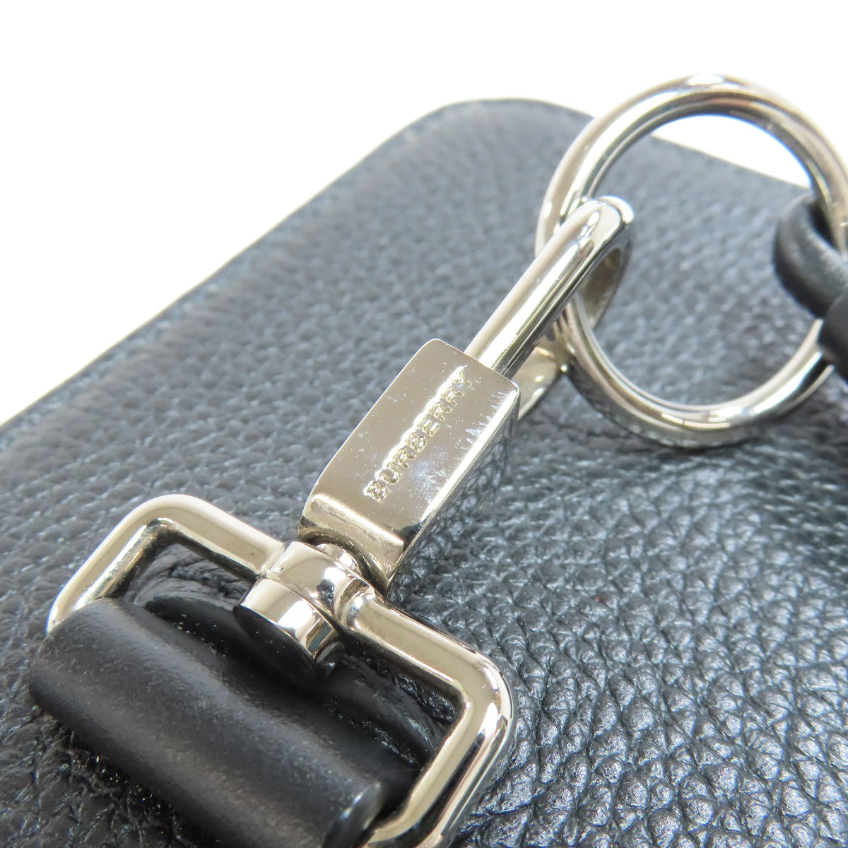 BURBERRY Coin case leather black logo