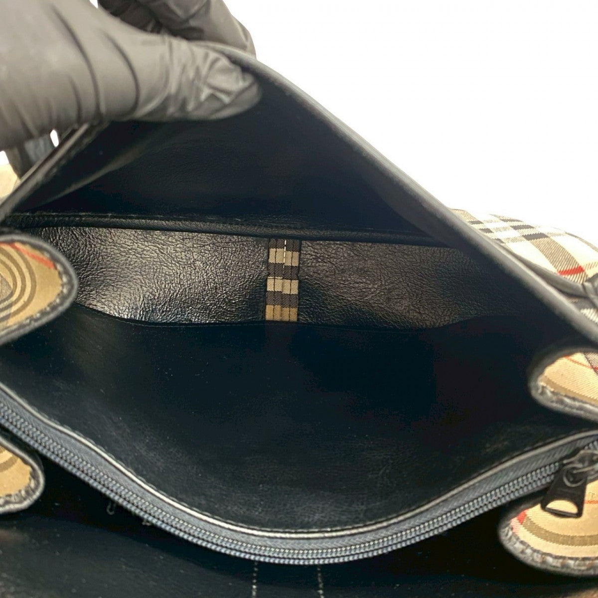 BURBERRY Shoulder Bag canvas beige