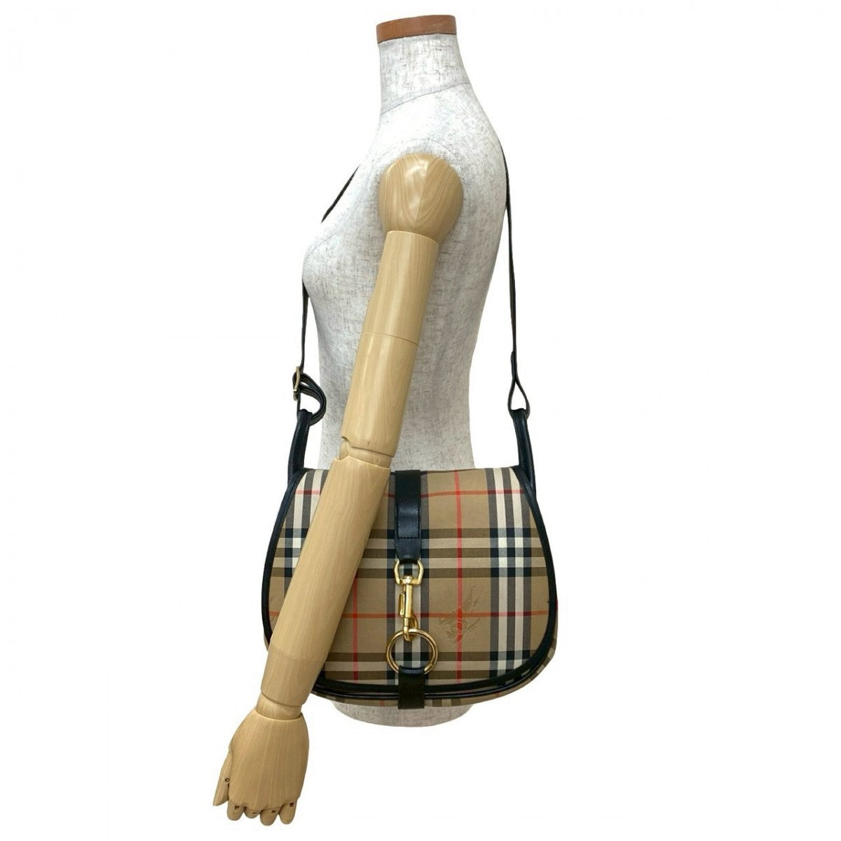 BURBERRY Shoulder Bag canvas beige