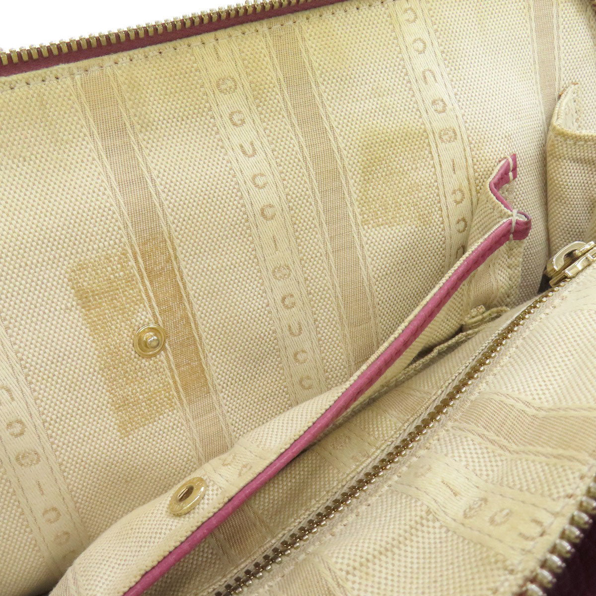 GUCCI Tote Bag 391987 leather pink 2WAY