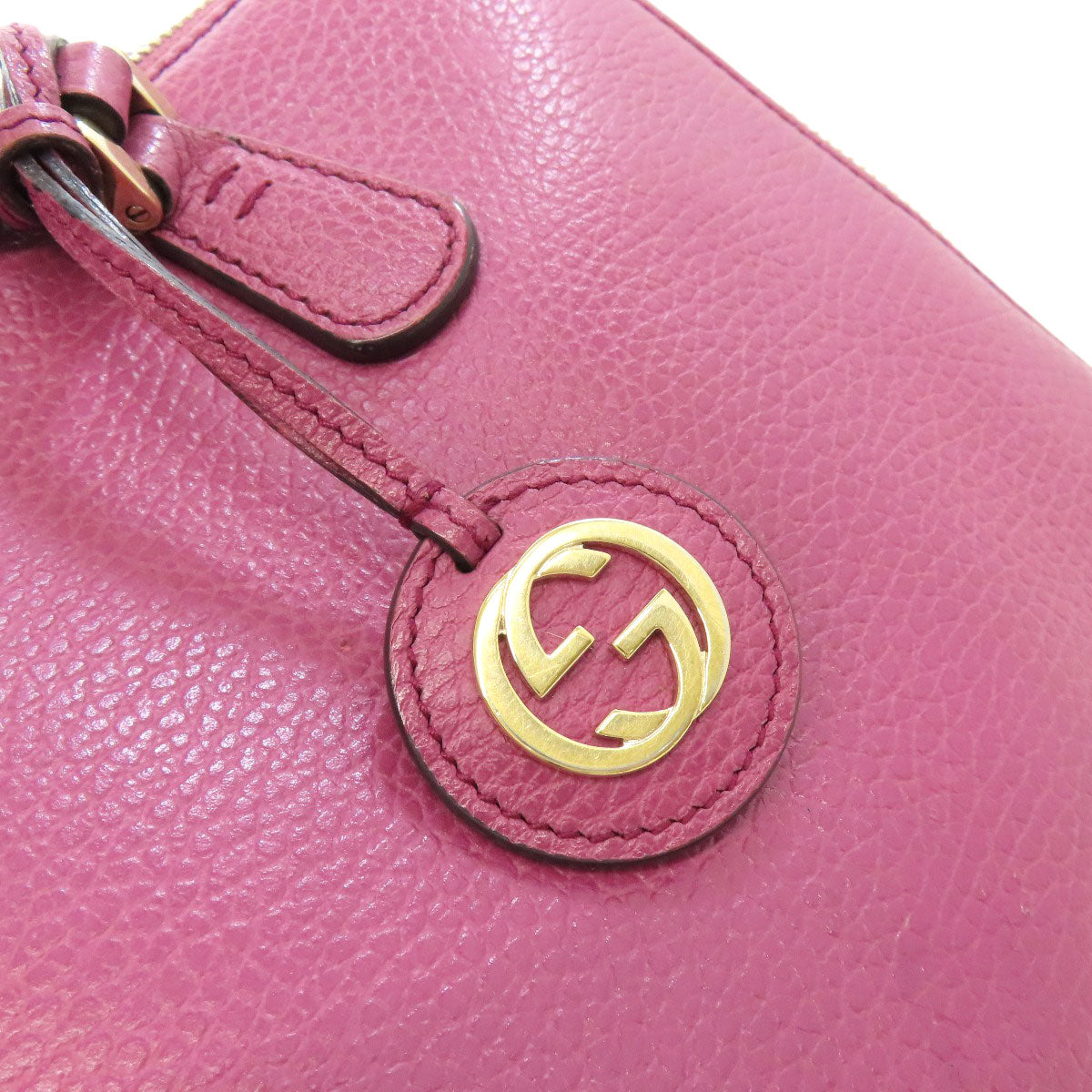 GUCCI Tote Bag 391987 leather pink 2WAY
