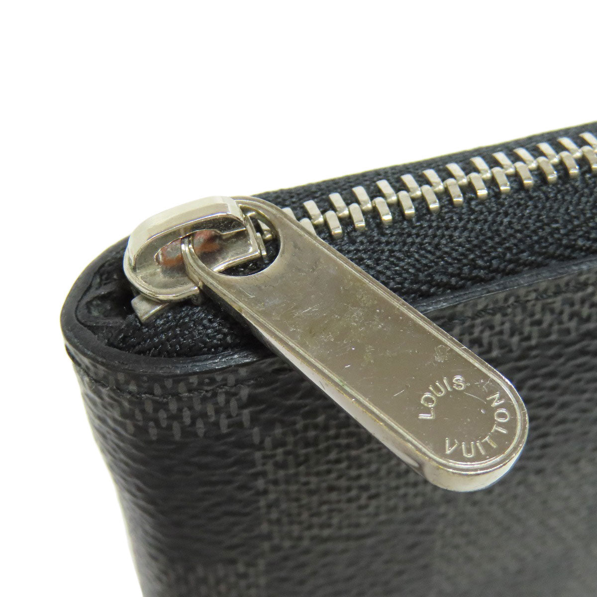 LOUIS VUITTON Coin case N63076 Damier canvas black Zippy coin purse