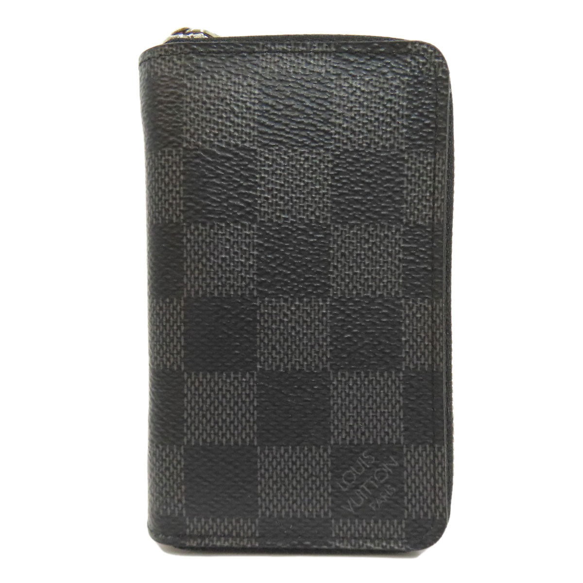 LOUIS VUITTON Coin case N63076 Damier canvas black Zippy coin purse