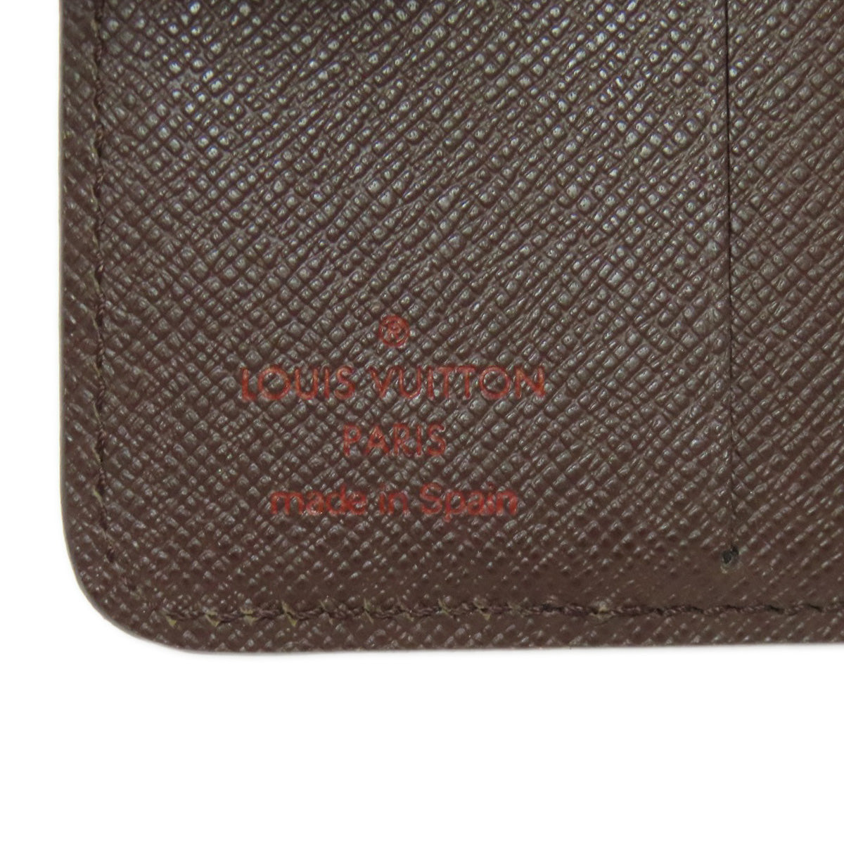 LOUIS VUITTON Bifold Wallet M61668 Damier canvas Brown Compact zip