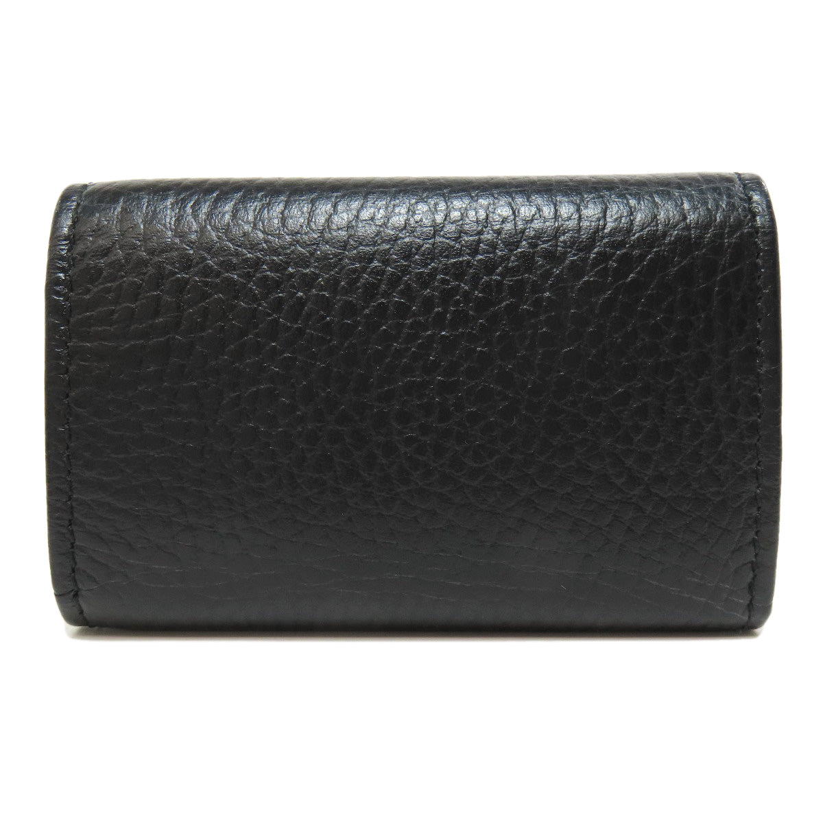 GUCCI Key case Key holder 456118 leather black Double G