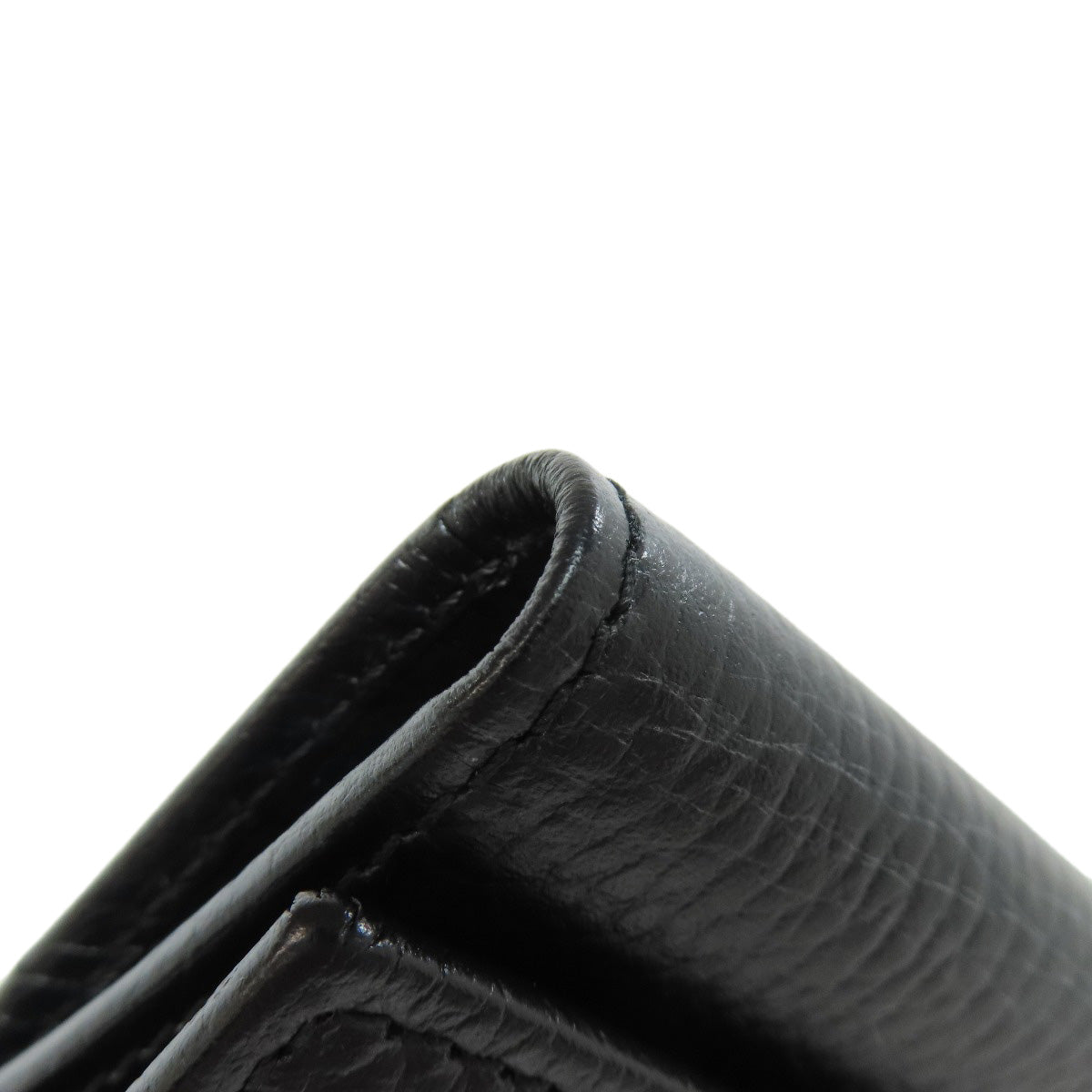 GUCCI Key case Key holder 456118 leather black Double G