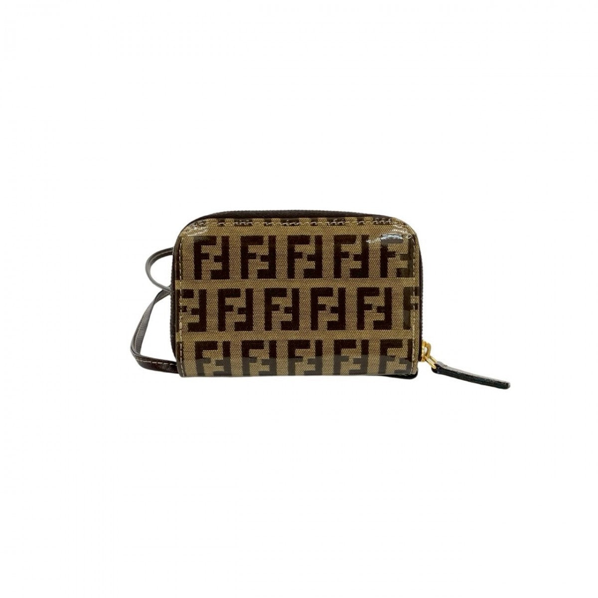 FENDI Coin case PVC Brown