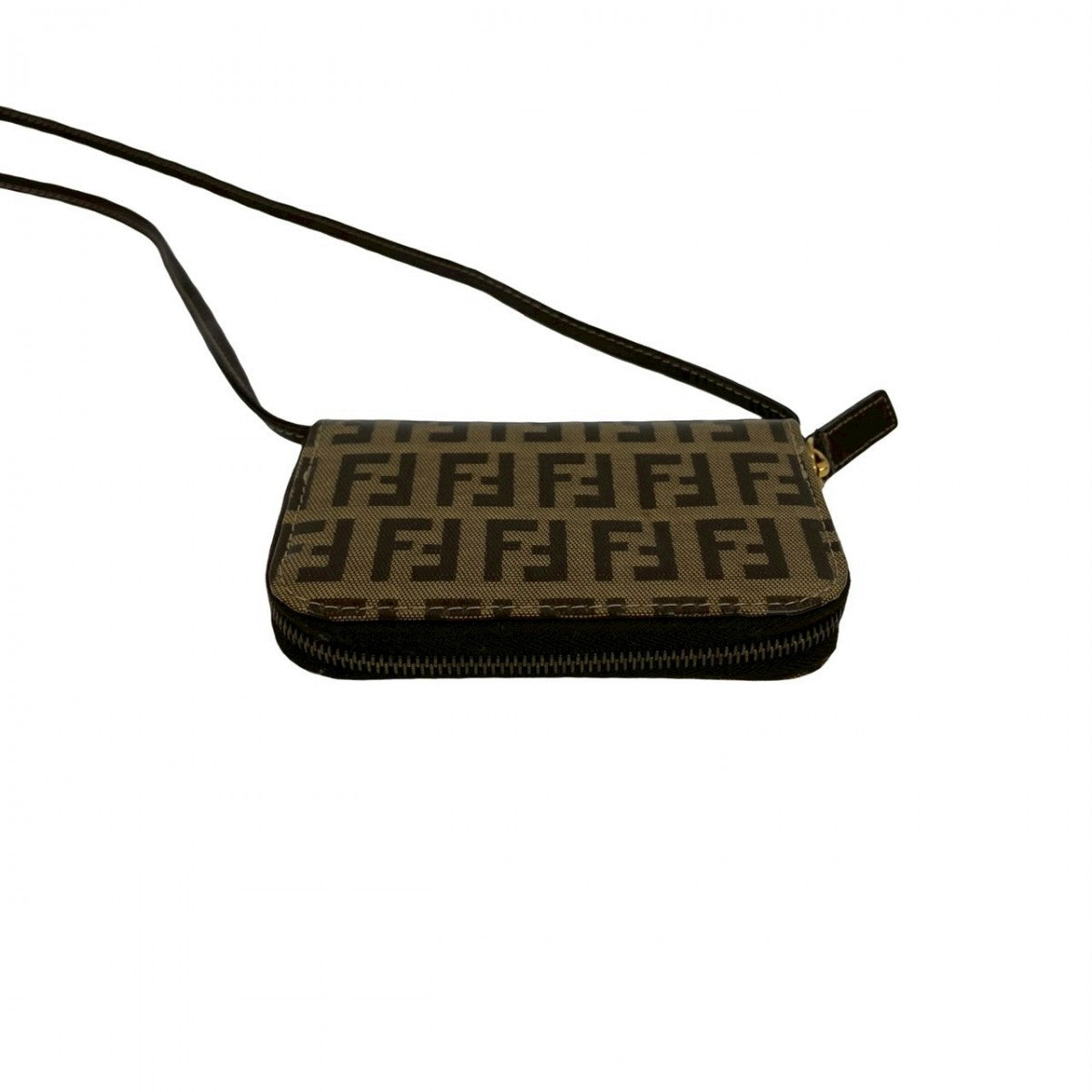 FENDI Coin case PVC Brown