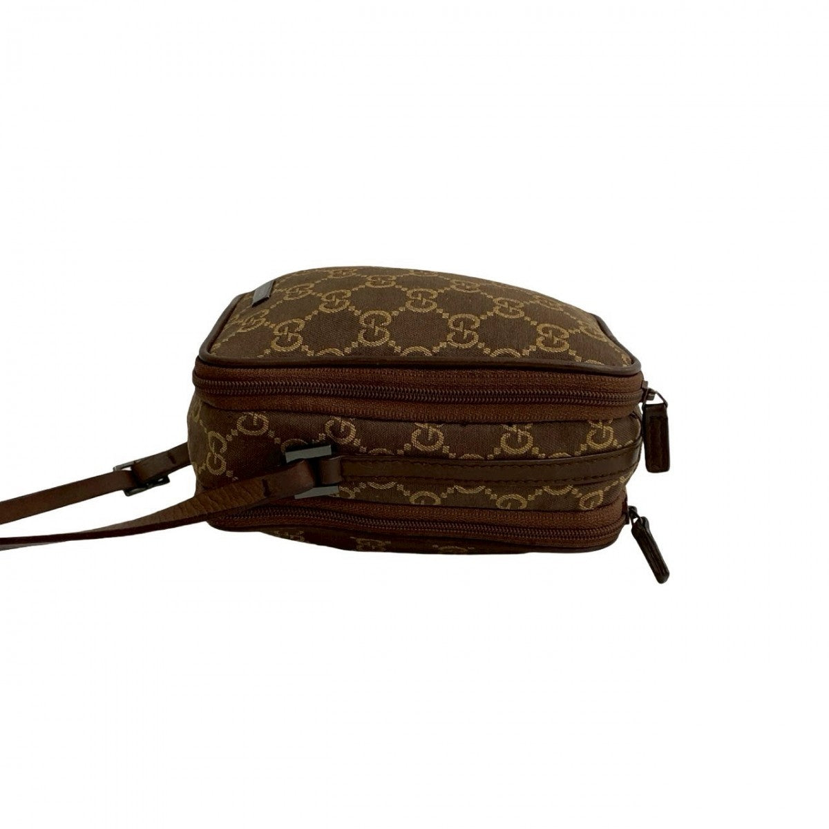 GUCCI Shoulder Bag canvas Brown