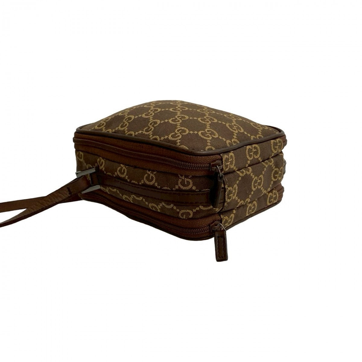 GUCCI Shoulder Bag canvas Brown